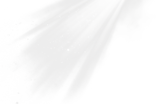 white sun ray light effect isolated on white or transparent png