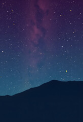 Obraz premium Astronomy concept backdrop, flat design, with white tones