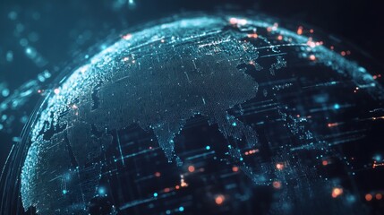 Global Business Connections. Corporate networking. Concept of networking in a corporation. AI generative