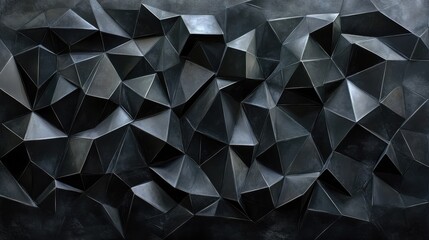 Black low poly background texture with rendering, low poly, black, background, texture,rendering, abstract, geometric, polygon