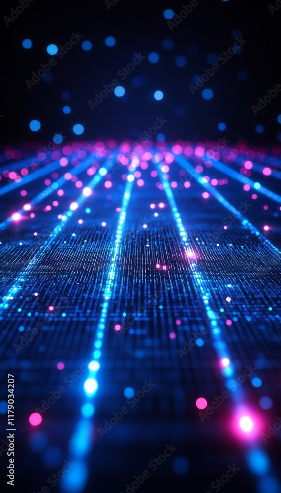 Poster streams of data abstract background for technology, communication, and futuristic concepts