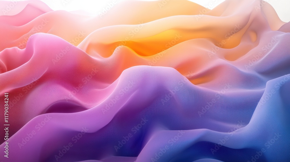 Poster abstract digital wave flowing through big data