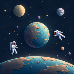 Images of space objects prepared with artificial intelligence
