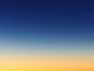 Gradient sky, sunset colors.