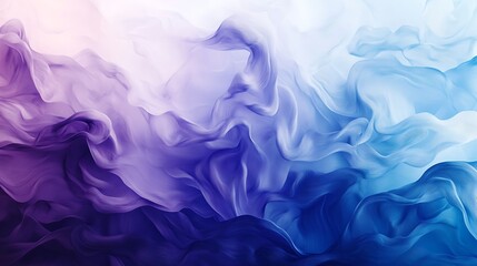 Obraz premium Serene Blue and Purple Silk Swirls: An Abstract Fluid Art