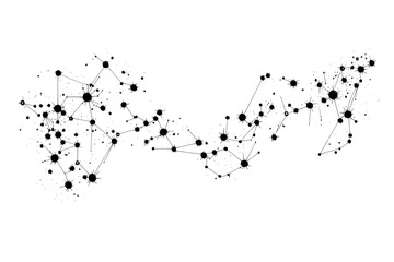 connetcion network isolated on transparent background