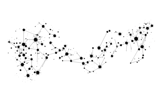 connetcion network isolated on transparent background