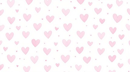 Monochromatic soft pink heart pattern design for romantic stationery minimalist gift designs Valentine craft projects wedding decor seamless art