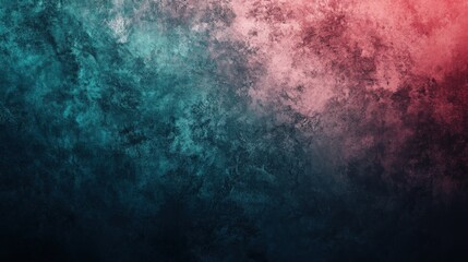 Obraz premium Abstract teal and red grunge texture background.
