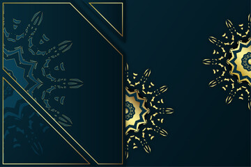 Stylized Floral Mandala: Intricate Patterns in Shades of Gold
