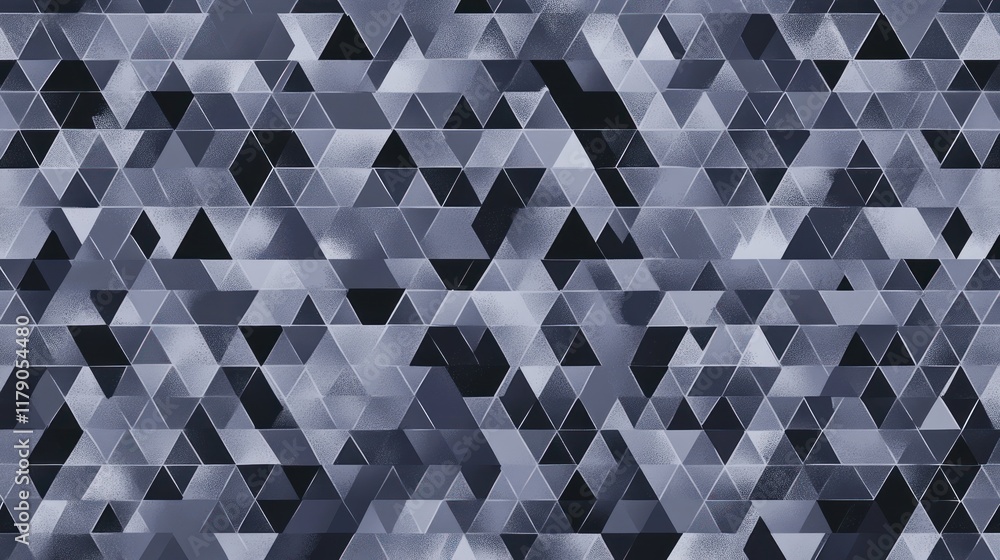 Poster abstract gray triangle mosaic pattern background.
