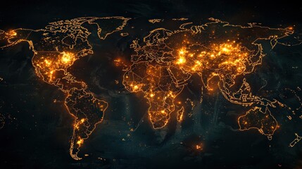 Illuminated Earth: A Nighttime View of Global Cities