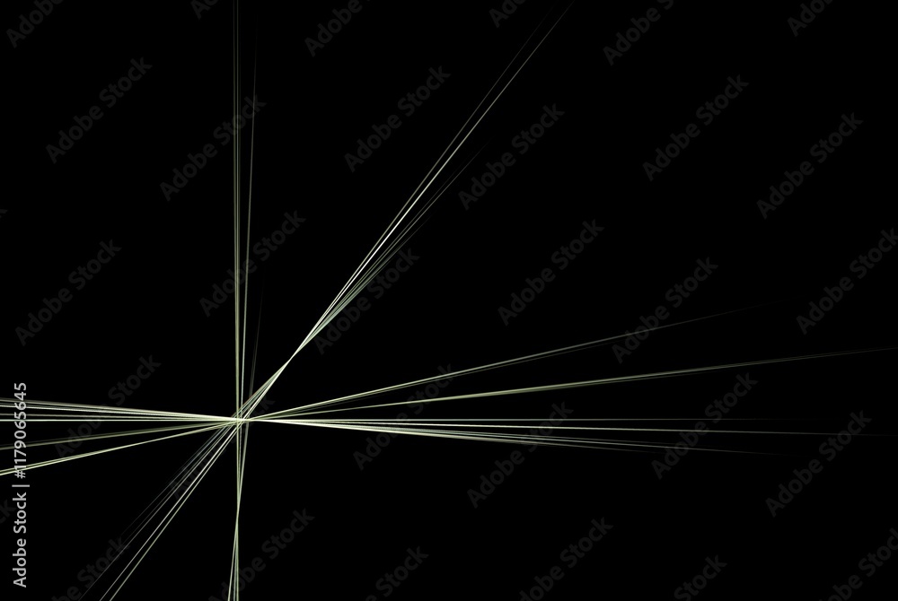 Poster computer generated fractal pattern and shape