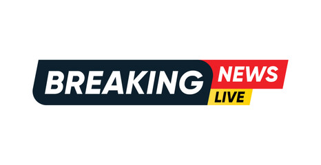 Obraz premium Breaking News banner isolated vector design 