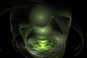 Computer generated fractal pattern and shape