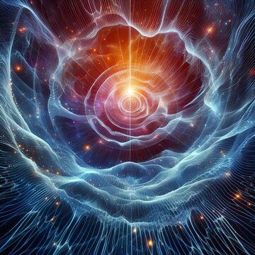 62 Energy Waves Energy waves cascading downwards creating a ripp
