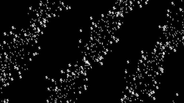 Senegal map emerges from dollar-sign DNA string in this cinematic 4K animation, representing economic strength and creativity.