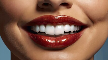 Fototapeta premium a snow-white smile