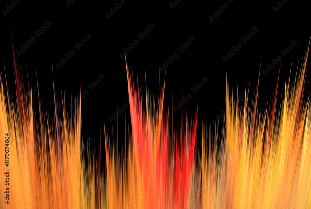 Poster computer generated fractal pattern and shape