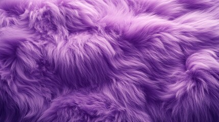 Close-up texture of soft, purple fluffy fur.