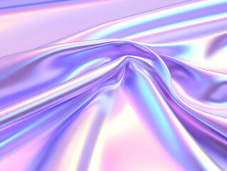 Naklejka premium Iridescent Fabric 3D Render