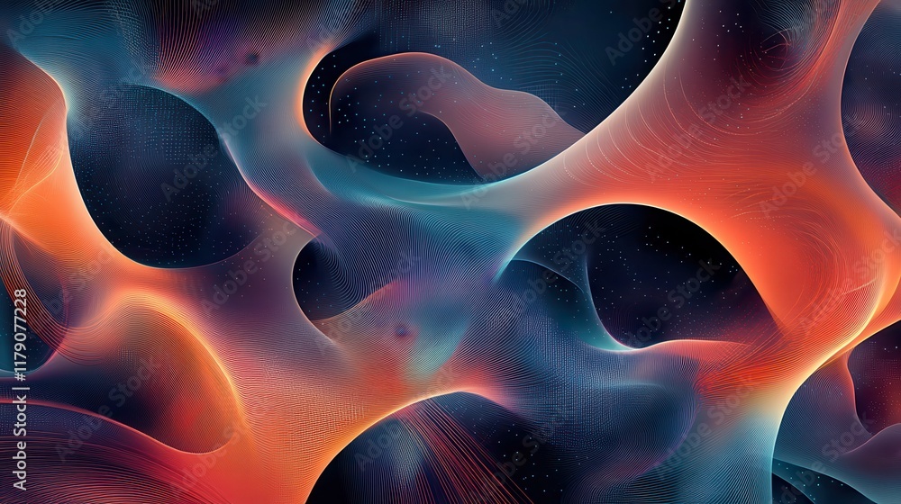 Aufkleber an abstract technology background is a work of art that celebrates the beauty and complexity of tech