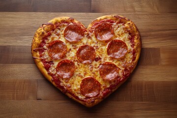 Heart-Shaped Pizza for Valentine's Day