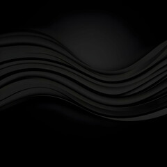 Abstract Black Wave Background Illustration