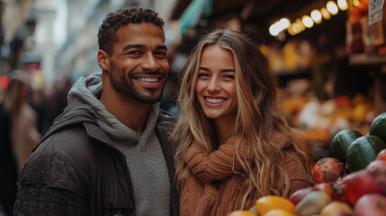 Valentine's Day in the City - Interracial Couple Exploring