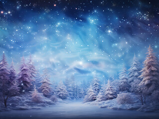 Fototapeta premium Gorgeous Snowflakes arranged in circle on blue background Perfect for winter themed design