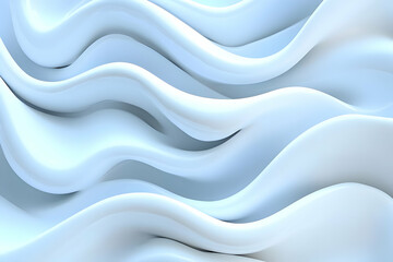 Abstract 3D Blue Wave Background