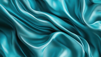 Obraz premium Elegant matte teal gradient background with subtle shifts of color creating a smooth serene effect