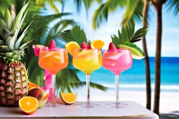 86 tropical paradise bring a beach vibe to the party with palm t