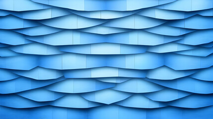 Blue Abstract 3D Wave Background Illustration