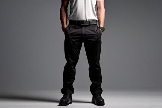 88 standing with weight shift a man standing with his weight shi