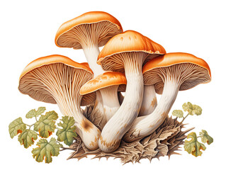 Incredible View of mono color mushrooms