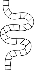 board game path for kid activity book