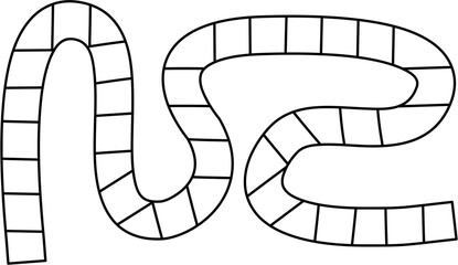 board game path for kid activity book