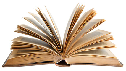 open book isolated on white background PNG.AI GENERATED