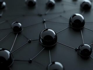 Dark 3D Network Illustration