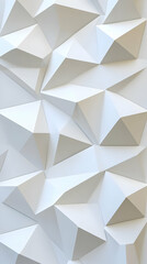 Abstract White 3D Geometric Background