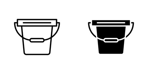 Bucket icons vector graphic pack