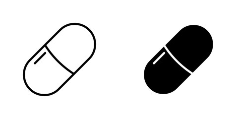Capsule icons vector graphic pack