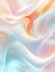 Fototapeta premium A wavy pastel border background image.