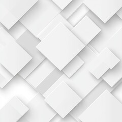 Modern white and light grey square overlapped pattern on background with shadow. white background. Minimal geometric white light background abstract design. Elegant white and grey Background.