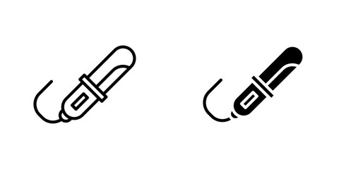 Hair curler icons vector graphic pack