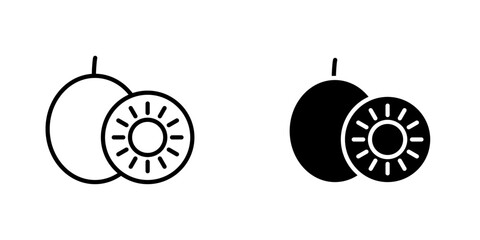 Kiwi icons vector graphic pack