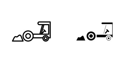 Road construction signs vector graphic pack