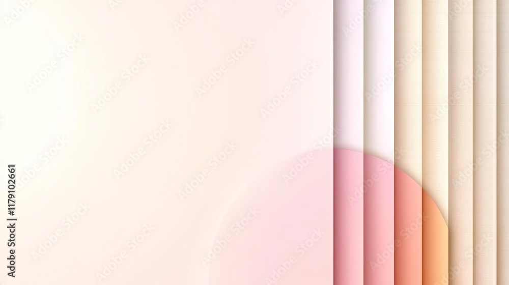 Poster elegant pastel gradient transition from soft pink to muted beige with a contemporary textured noise 