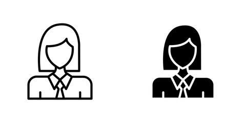 Student Girl icons vector graphic pack